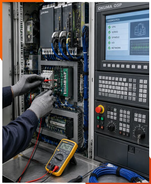 Ремонт систем ЧПУ Okuma OSP в Нягани